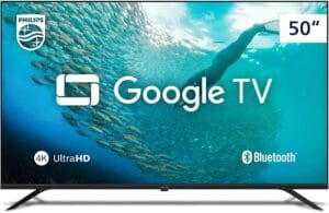 Smart TV Philips 50" 4K HDR 50PUG7019/78, Google TV, Comando de Voz