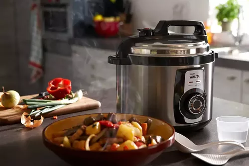 Panela De Pressão Elétrica Walita Daily Philips Ri3103 Metal Cor Preto/Prata Frequência 60 Hz 110V