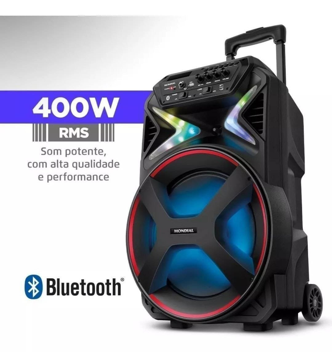 Oferta Relâmpago: Caixa Amplificada Mondial Connect Lights CM-400 (400W)