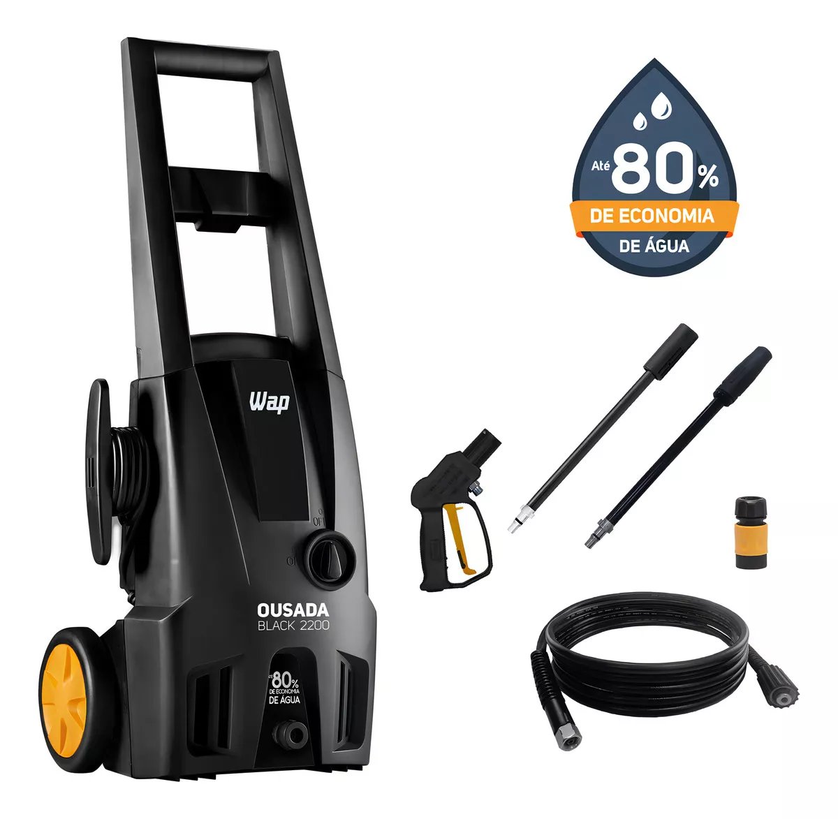 Lavadora De Alta Pressão Wap Ousada Black 2200 Potência de 1500w 1750psi