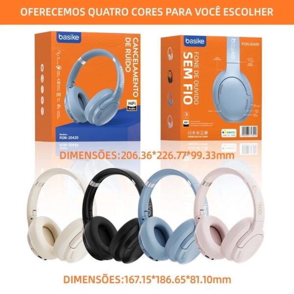Basike fone sem fio bluetooth headphone sem fio dobráveis A qualidade de som Bluetooth 4.3HiFi