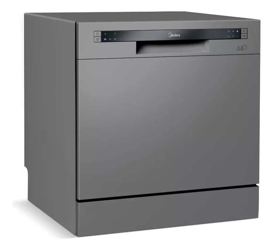Lava Louças 8 Serviços Midea Cor Cinza