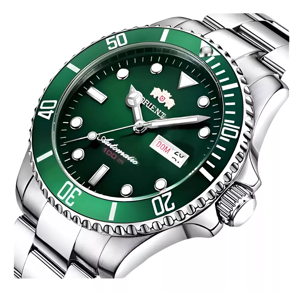 Relógio Orient Automático Submariner F49ss027 Verde