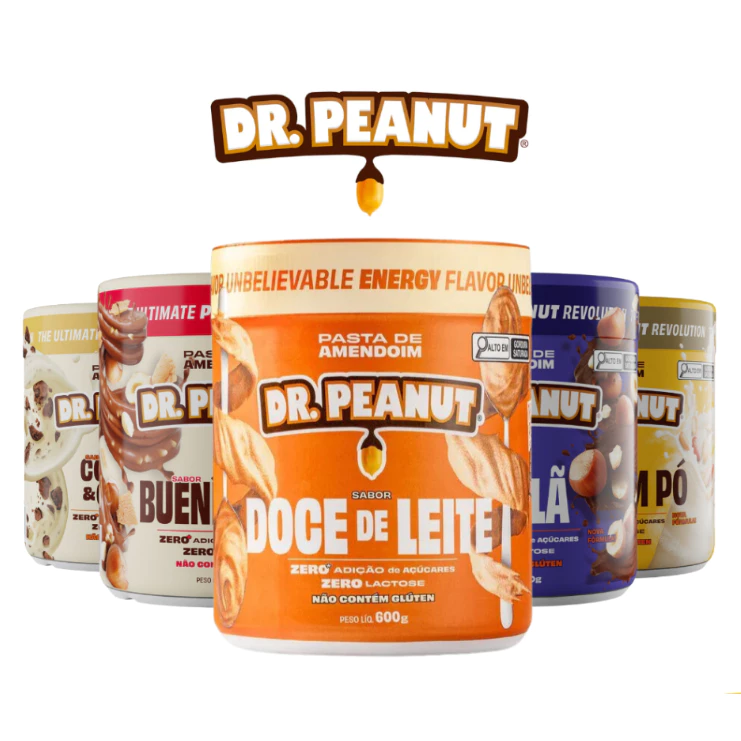 Pasta de Amendoim Dr Peanut com Whey Protein - 600g