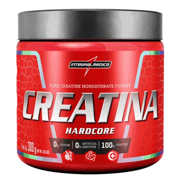Creatina Monohidratada Hardcore 300g Original 100% Pura Integralmedica