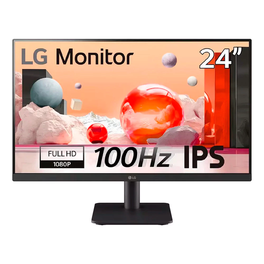 Monitor Gamer LG 24" Full HD IPS 100Hz 5ms Ajuste de Inclinação 24MS500 Bivolt