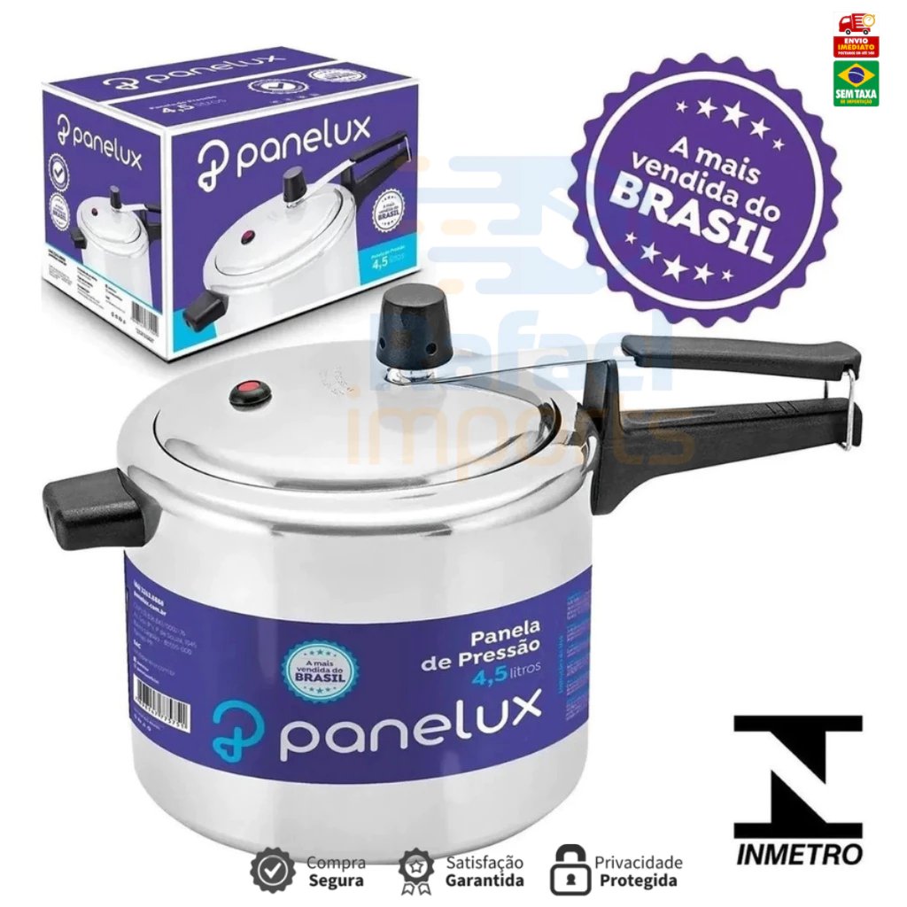 Panelux - Panela De Pressão 4,5 Litros - A Mais Vendida do Brasil