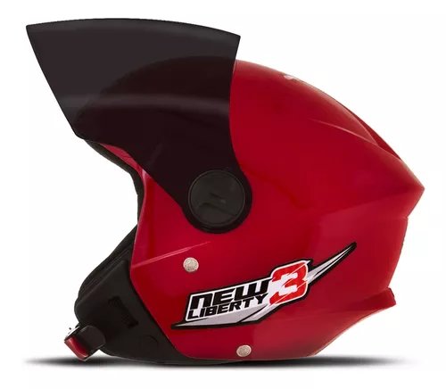 Capacete Aberto Pro Tork New Liberty Three Vis. Fumê