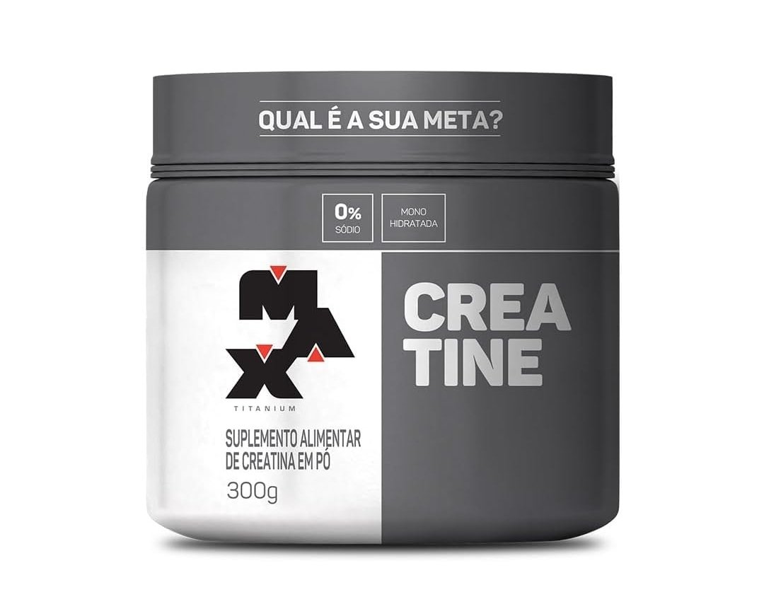 Max Titanium Creatina - Suplemento alimentar de creatina em pó, 300g