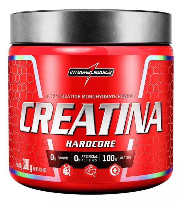 Creatina Pura Hardcore (300g) Monoidratada - Integralmédica