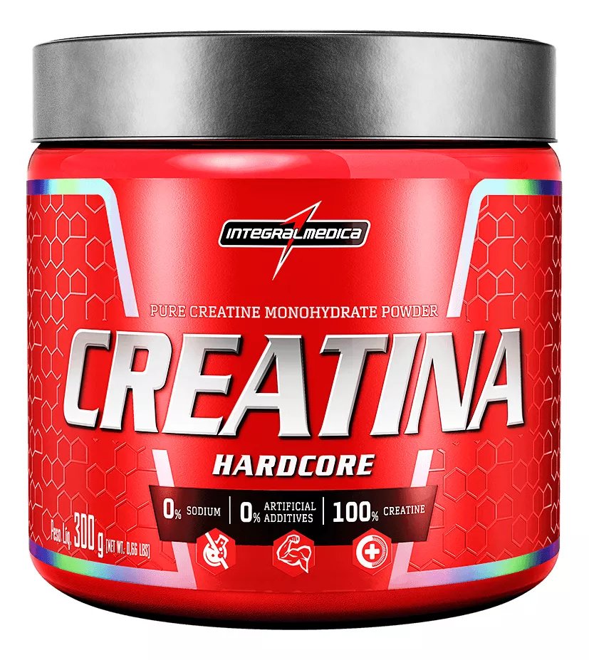 Creatina Pura Hardcore (300g) Monoidratada - Integralmédica