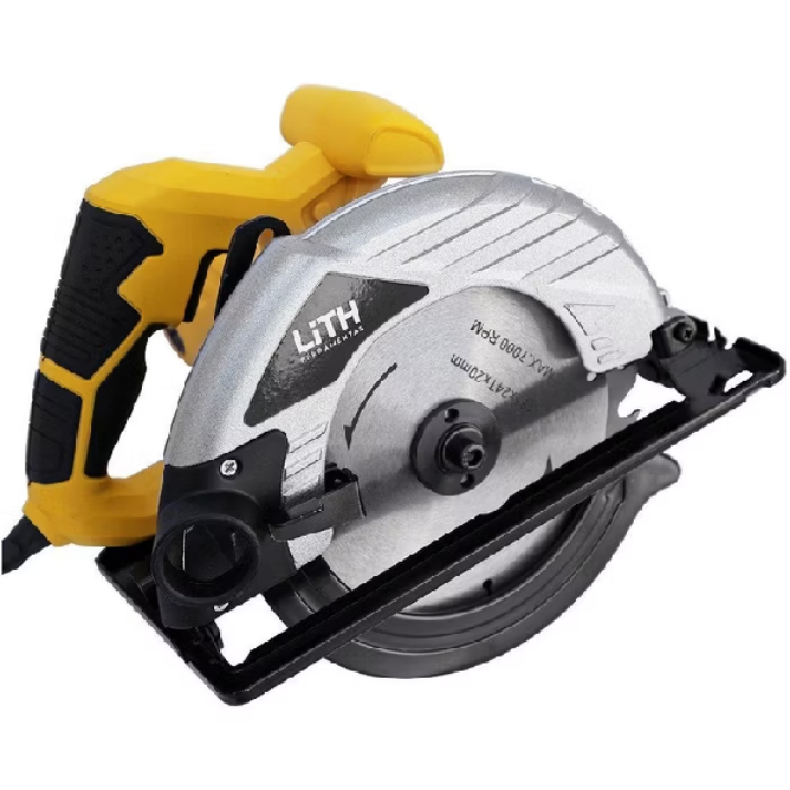 Serra Circular 220V 7.1/4" Polegadas 185mm 1400W para Madeira 4500rpm Profissional - Lith