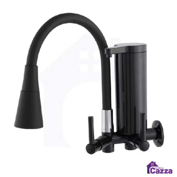 Torneira Gourmet Com Filtro Slim para Cozinha Preta de PAREDE Mesa