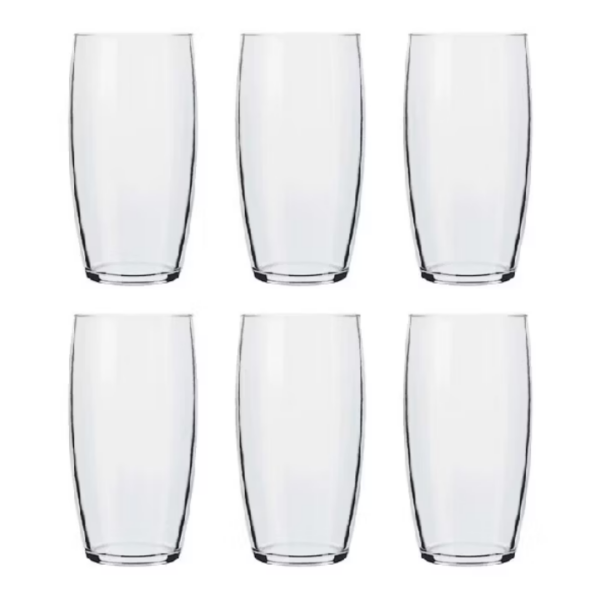 Jogo de Copos Nadir Oca Long Drink de Vidro Liso com 6 Peças 300ml