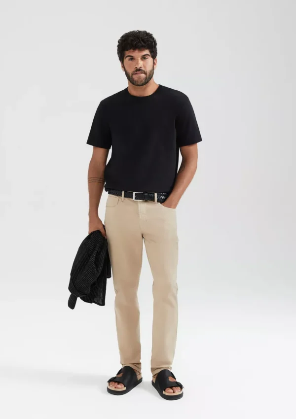 Calça Masculina Slim Em Sarja Hering