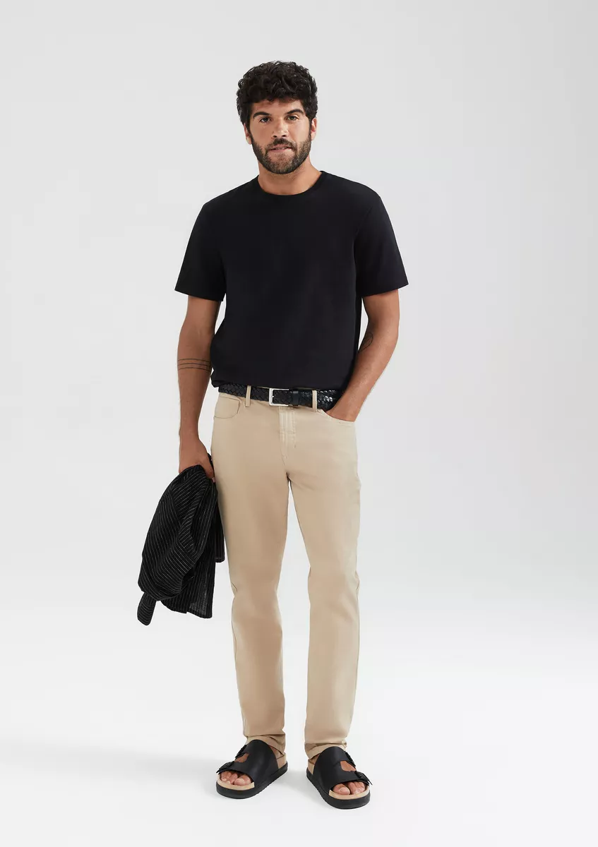 Calça Masculina Slim Em Sarja Hering