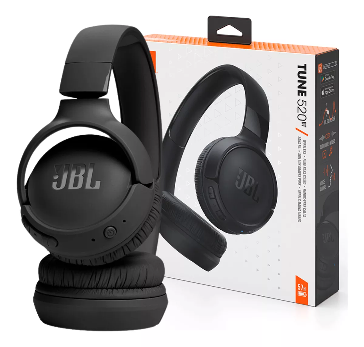 Headphone Fone De Ouvido Jbl Tune 520bt Sem Fio Bluetooth