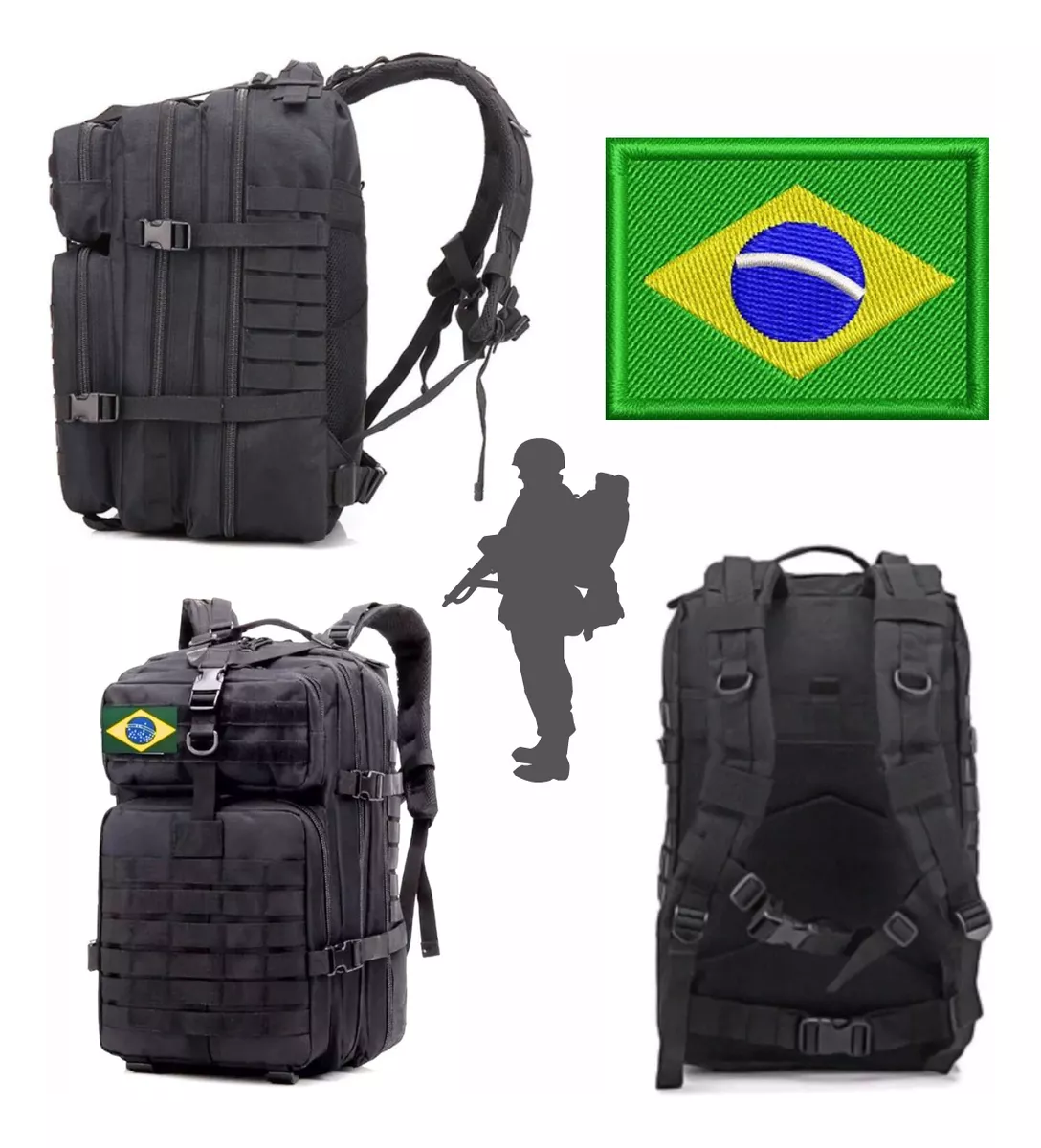 Mochila Tática Impermeável Militar Reforçada Cargueira