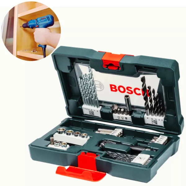 Jogo De Kits Brocas Bosch V-line 41 Peças Jogo Kit De Brocas Madeira Ferro Concreto Para Furadeira Parafusadeiras