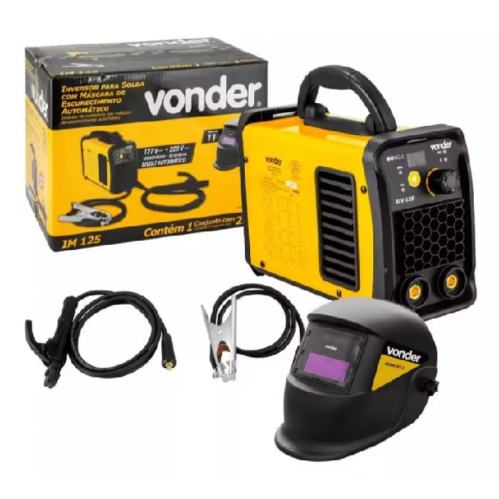 Inversora de Solda Vonder IM125 com Máscara Automática