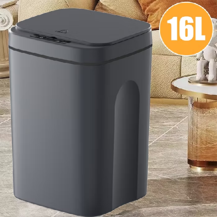 16L Lixeira Sensor Automática Inteligente de Banheiro Cozinha Escritório