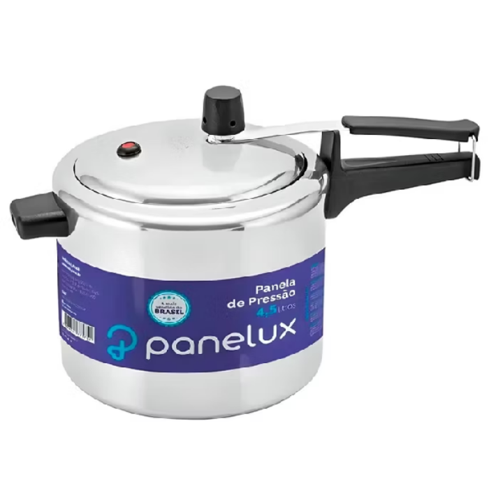 Panela de Pressão alumínio Polido 4,5L Fechamento Interno Classic - Panelux