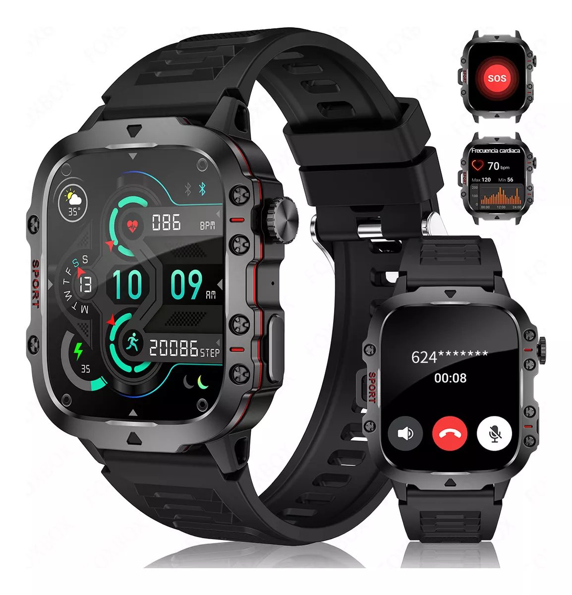 Relógio Masculina Inteligente Smartwatch Esportivo Militar