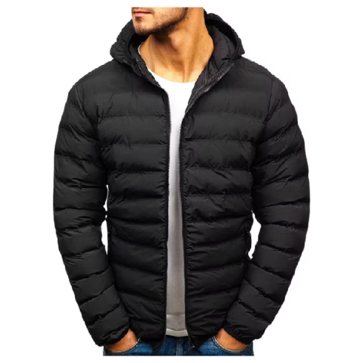 Jaqueta Puffer Bobojaco De Frio Blusa Impermeável Capuz Removível