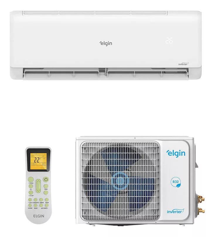 Ar Condicionado Hw Eco Ii Inverter Connect Elgin 9000btus 220v Cor Branco