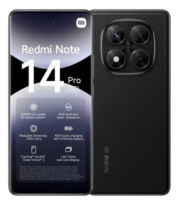 Xiaomi Redmi Note 14 Pro 5g 256gb 8gb Prova D'água C/ Nfc