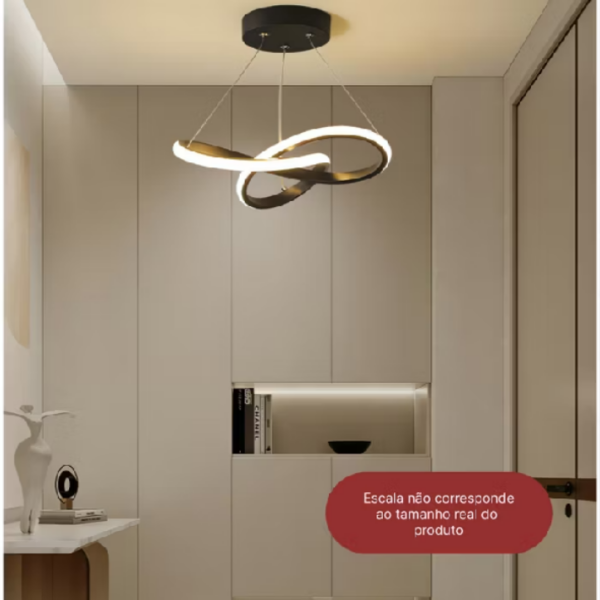 Luminária De Teto Pendente Led Moderna Lustre para Corredor Sala Quarto