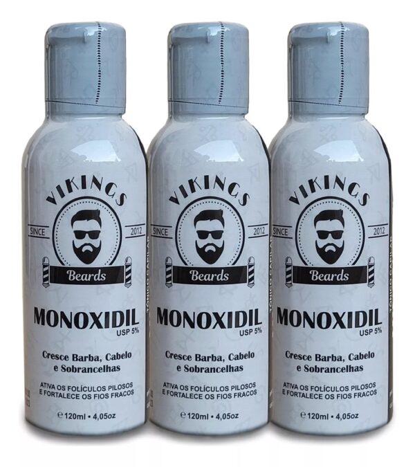 Trio Turbo - Monoxidil Masculino - 3 Unidades 120ml