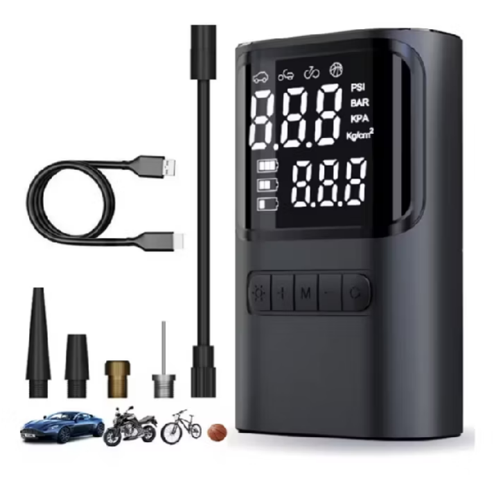 Carro Pneu Inflator Bomba De Ar Elétrica Mini Portátil Sem Fio Compressor Para Motocicleta Bicicleta