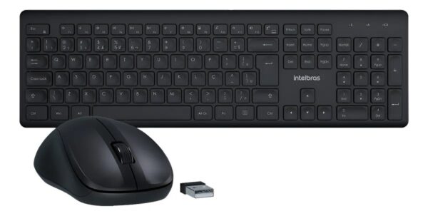 Kit Teclado + Mouse Sem Fio Alcance 10 Metros Sem Barreira