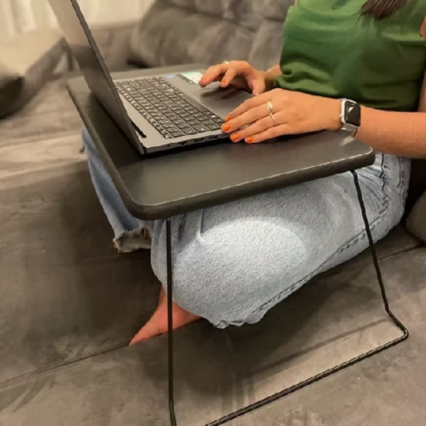 Suporte Multiuso de Notebook Ergonômico Elevado Dobrável - LH Móveis