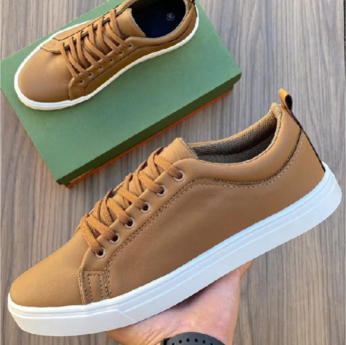 Tênis Sapatênis Masculino Casual Trabalho Estiloso Dia a Dia Lala Jacaré Qualidade Promoção