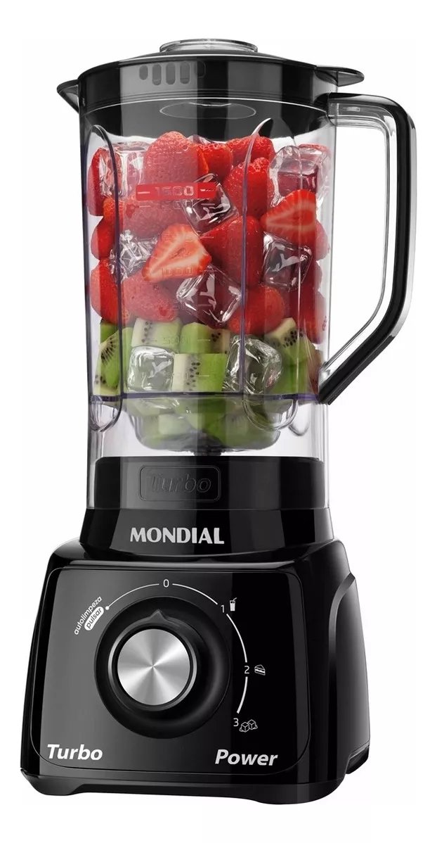 Liquidificador L-99-fb Turbo Power 2,2 L Potência De 550w Cor Preto Mondial