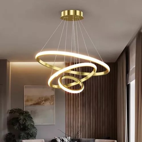 Luminaria Led Pendente 60w Design Moderno Bivolt 3 Em 1