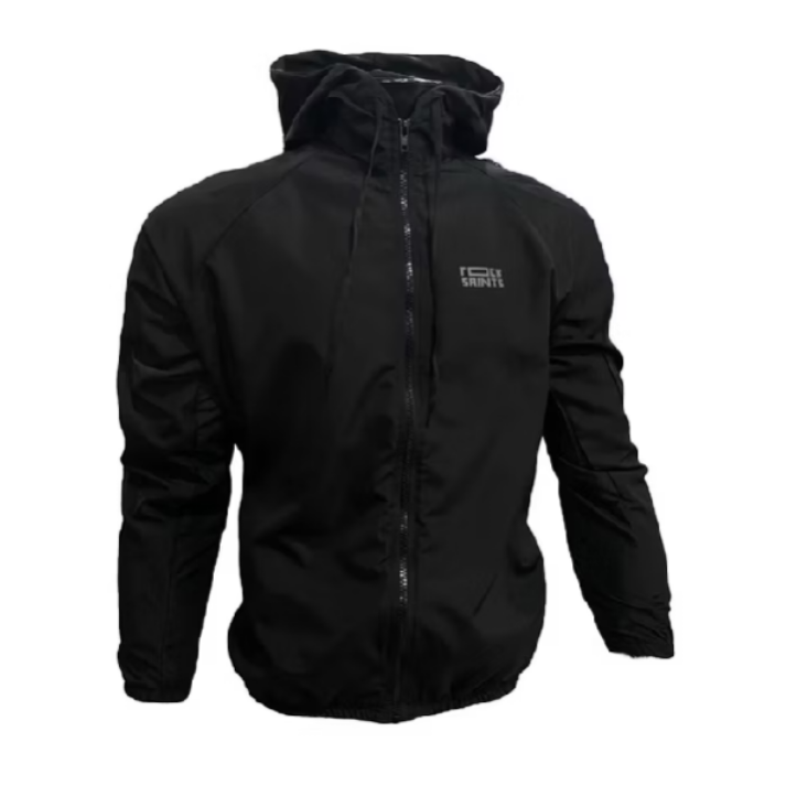 Corta Vento Masculina Impermeável Semi Forrada PRETO Rock Saints