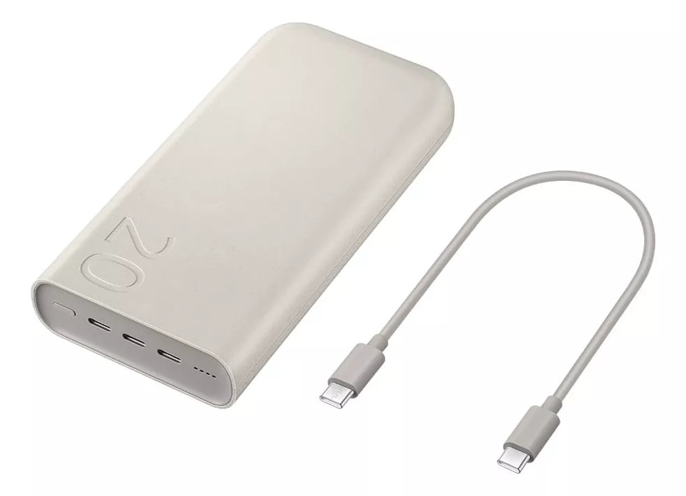 Carregador Portátil Samsung Usb-c, 20000mah, Super Rápida 45w