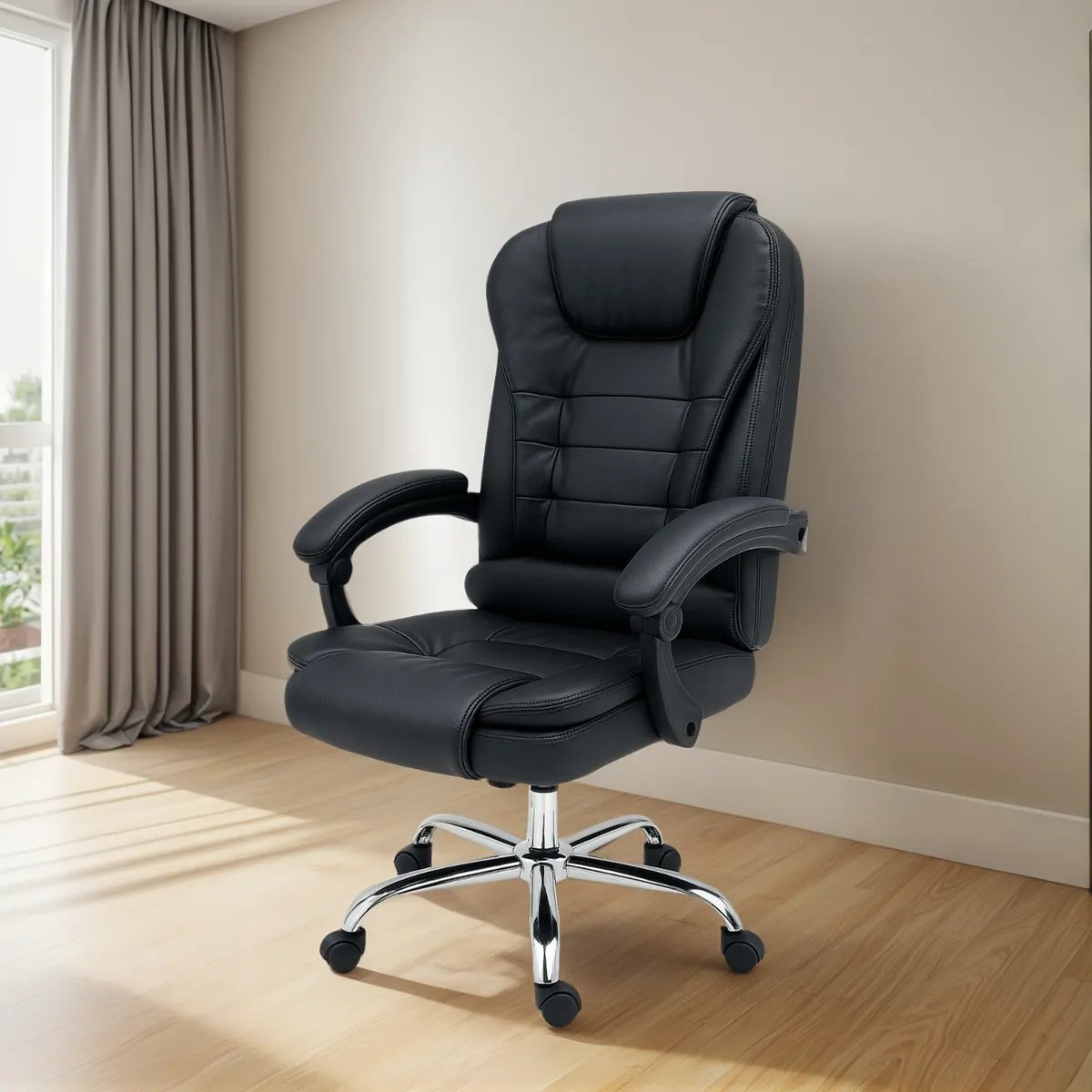 Cadeira Executiva Presidente Ergonômica Reclinável Luxuosa