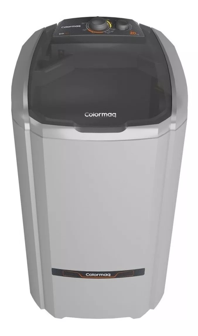 Máquina de lavar semi-automática Tanquinho Colormaq LCS 20kg 127V - prata