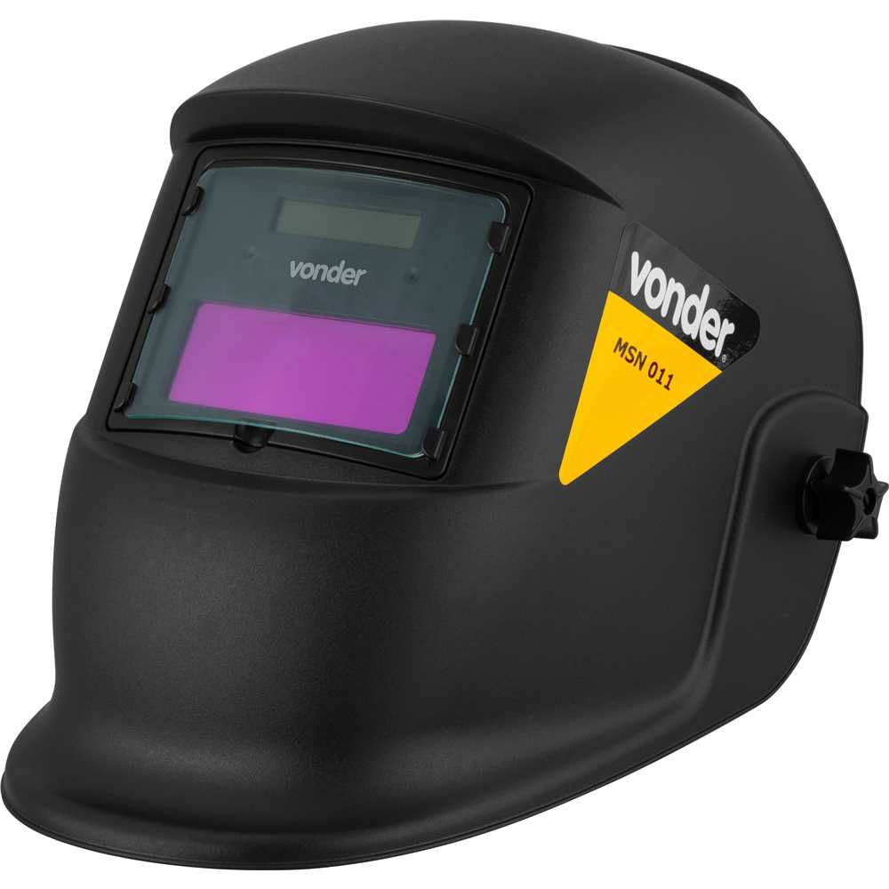 Máscara P/solda Esc.automático Ton11 Msn 011 Vonder Cor Preto Liso