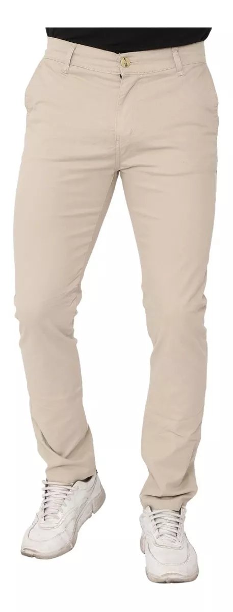 Calça De Sarja Masculina Bolso Faca/embutido C/ Lycra