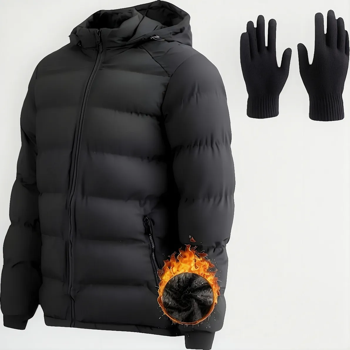 Jaqueta Masculina Puffer Bobojaco Impermeável Térmica Frio