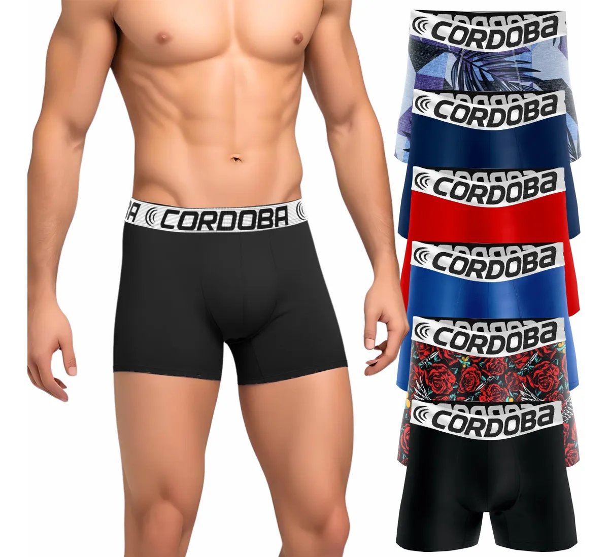Kit 6 Cuecas Masculinas Boxer Variadas Alta Qualidade Aaa