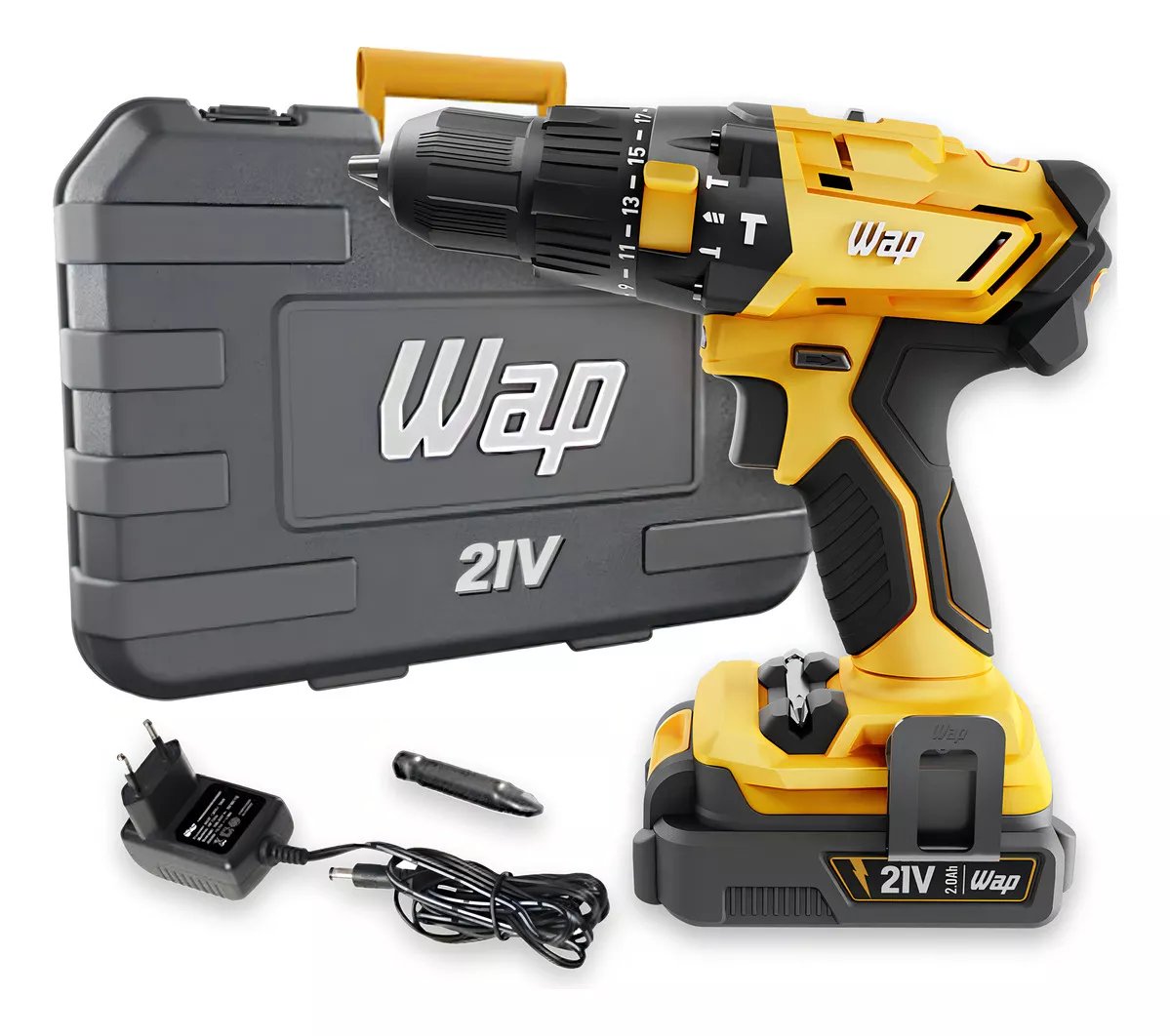 Parafusadeira e Furadeira de Impacto 3/8" WAP K21 ID02 2000 mAh 127/220V