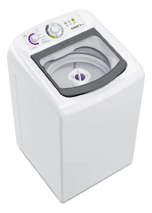 Máquina de Lavar Consul CWB09BB 9kg Branca com Dosagem Econômica e Ciclo Edredom 127V