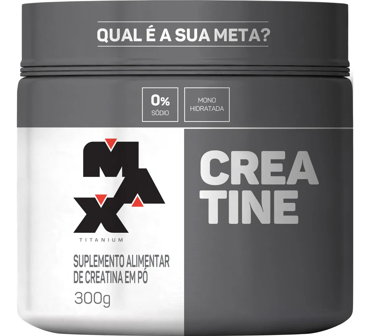 Creatina Monohidratada 300g - Max Titanium Sem Sabor - Massa Muscular