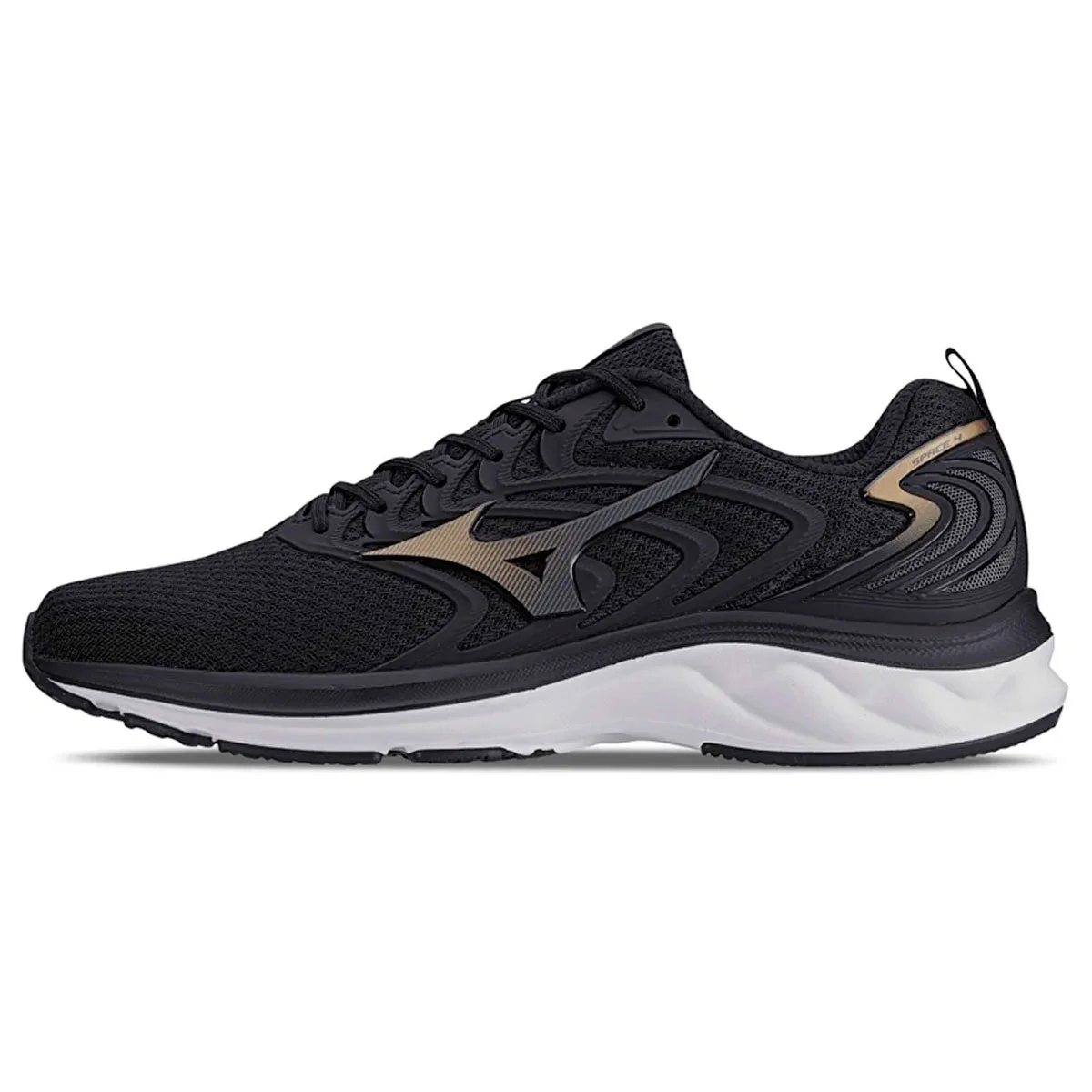 Tênis Mizuno Space 4 Masculino- Preto-branco